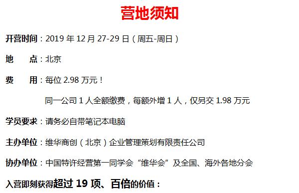 中國(guó)頂級(jí)獨(dú)家第1912季：中國(guó)特許經(jīng)營(yíng)特訓(xùn)營(yíng)